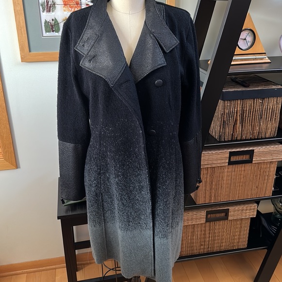 Stella Carasaki Boiled Wool Asymmetrical Coat - NWT - Picture 5 of 16
